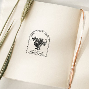 Modern Vintage Dragon Custom From the Library Of Rubber Stamp