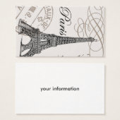 MODERN VINTAGE EIFFEL TOWER (Front & Back)