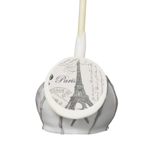 modern vintage Eiffel Tower Cake Pops