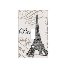 modern vintage Eiffel Tower Light Switch Cover