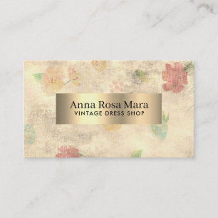 *~* Modern Vintage Floral Victorian Grunge Business Card
