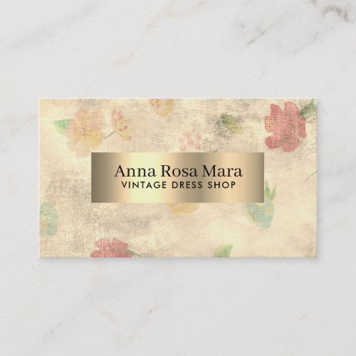  Modern Vintage Floral Victorian Grunge Business Card