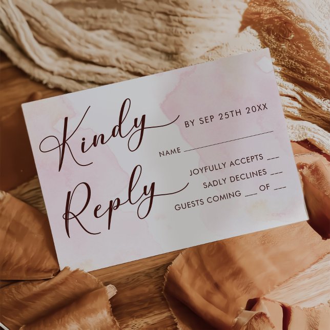 Modern Vintage Floral Wedding RSVP Card (Creator Uploaded)