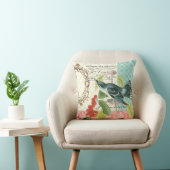 Modern Vintage French Bird pillow (Chair)