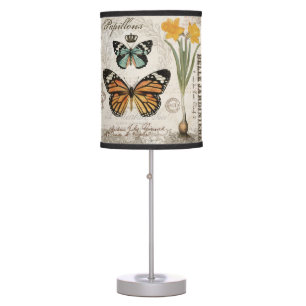 Modern vintage french butterflies table lamp