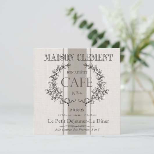 modern vintage french cafe (Standing Front)