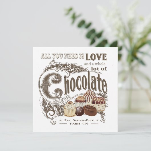 modern vintage french chocolates (Standing Front)