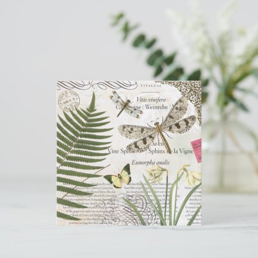 modern vintage french dragonfly (Standing Front)