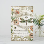 Modern Vintage French Dragonfly (Standing Front)