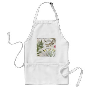 modern vintage french dragonfly adult apron