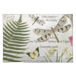 Modern Vintage French Dragonfly Placemat at Zazzle
