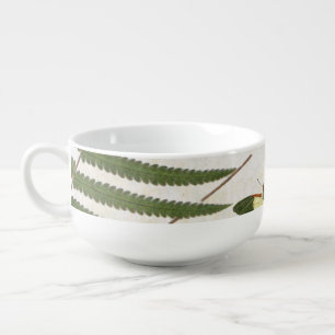 modern vintage french dragonfly soup mug