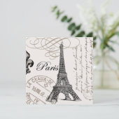 modern vintage french Eiffel Tower (Standing Front)