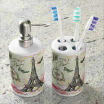 modern vintage french eiffel tower bathroom set modern vintage french eiffel tower bathroom set