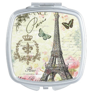modern vintage french eiffel tower vanity mirror