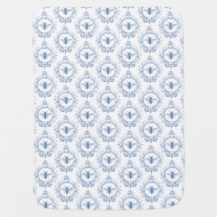 Modern Vintage French farmhouse bee Baby Blanket