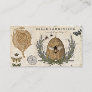 Modern vintage french farmhouse bee business card