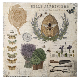 French Decorative Ceramic Tiles Zazzle