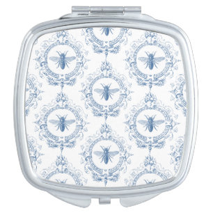 Modern Vintage French farmhouse bee Compact Mirror