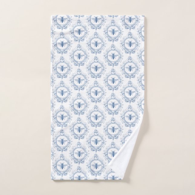Modern Vintage French farmhouse bee Hand Towel (Hand Towel)