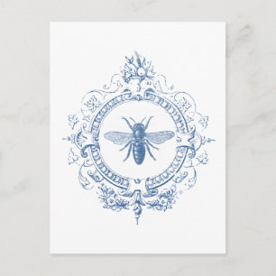 Modern Vintage French farmhouse bee Postcard