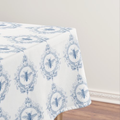 modern vintage french farmhouse bee tablecloth