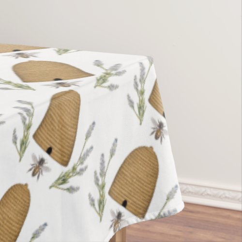 Modern vintage french farmhouse bee tablecloth