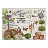 Modern Vintage French Farmhouse Garden Rabbit (Front Horizontal)