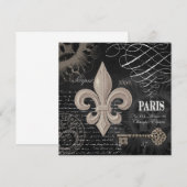 modern vintage french fleur de lis (Front/Back)