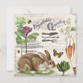 Modern Vintage French Garden Rabbit (Front)