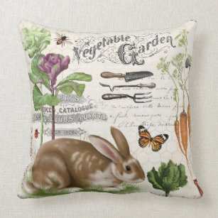 Rabbit With Glasses 18 Inch Pillow With Insert - NEW From RAZ