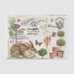 Modern Vintage French Garden Rabbit Tissue Paper