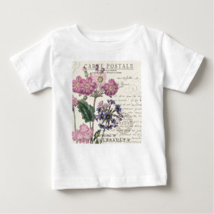 modern vintage french lavender floral baby T-Shirt