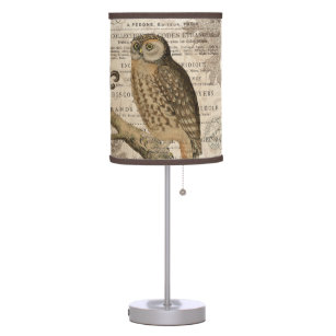 modern vintage french owl table lamp