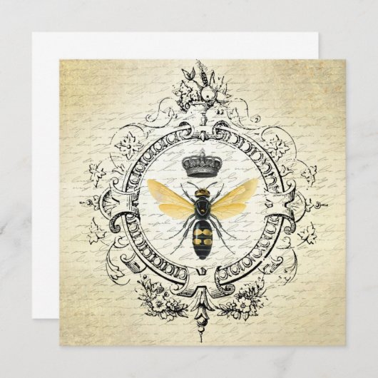 Modern vintage french queen bee (Front/Back)