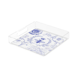 modern vintage french queen bee acrylic tray