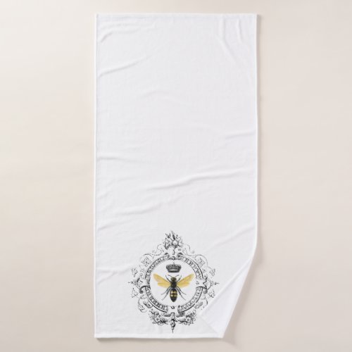 MODERN VINTAGE french queen bee Bath Towel