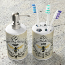 Modern vintage french queen bee bathroom set Modern vintage french queen bee bathroom set