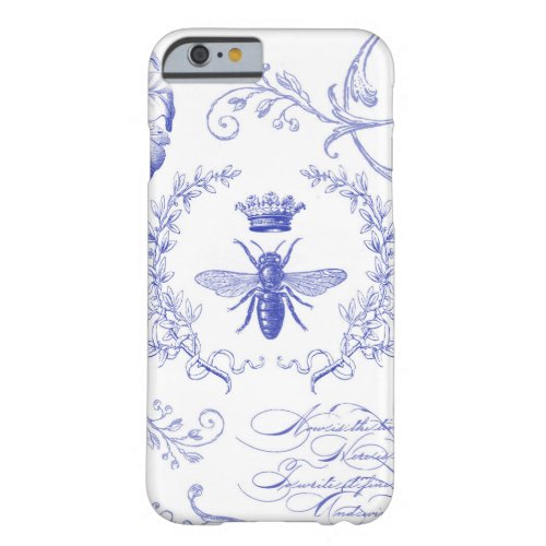 modern vintage french queen bee barely there iPhone 6 case