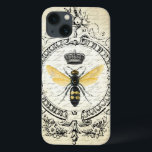 modern vintage french queen bee iPhone 13 case<br><div class="desc">modern vintage french queen bee</div>