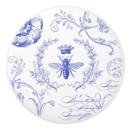 modern vintage french queen bee ceramic knob