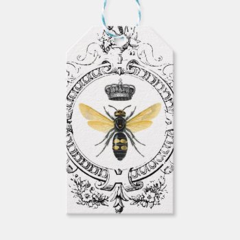 Modern Vintage French Queen Bee Gift Tags by GIFTSBYHEATHERMYERS at Zazzle