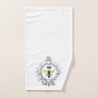 MODERN VINTAGE french queen bee Hand Towel