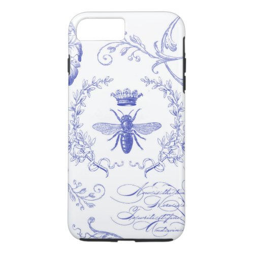 modern vintage french queen bee iphone case