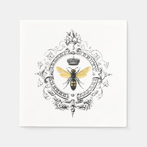 MODERN VINTAGE french queen bee Napkins