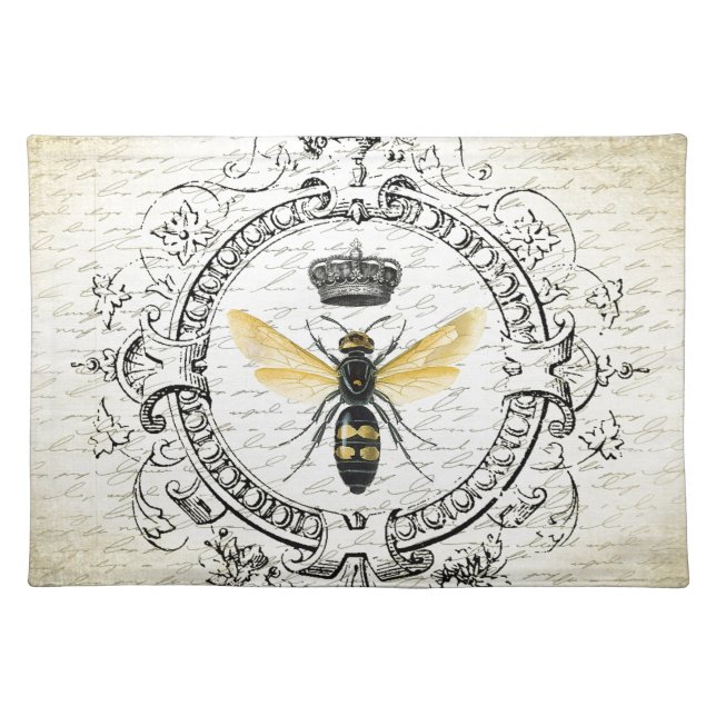 MODERN VINTAGE french queen bee Placemat (Front)