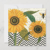 modern vintage french sunflower (Front)