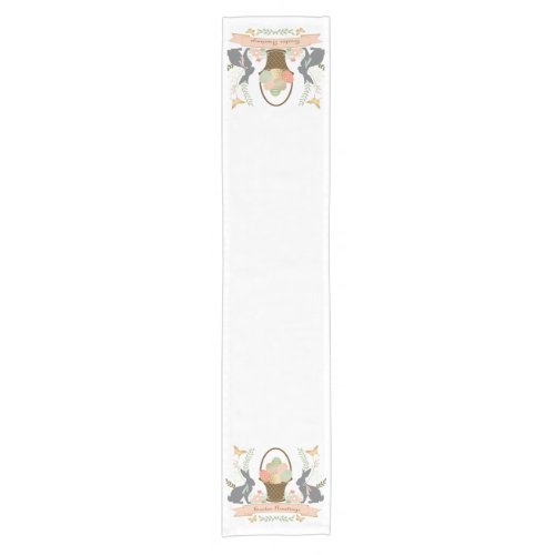 Modern Vintage Graphic Easter collage Short Table Runner