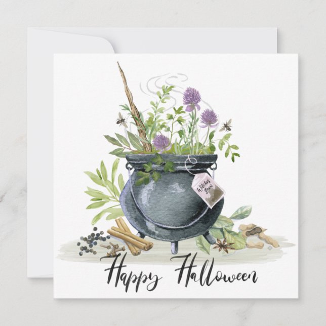 Modern Vintage Halloween cauldron recipe 1 (Front)