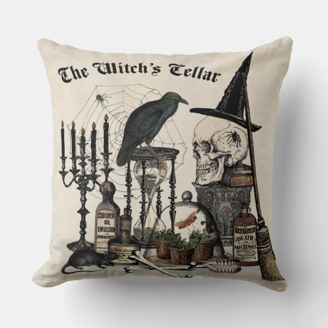 Modern Vintage Halloween pillow (Front)
